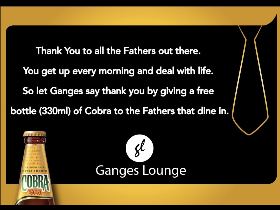 Fathers Day at Ganges Lounge